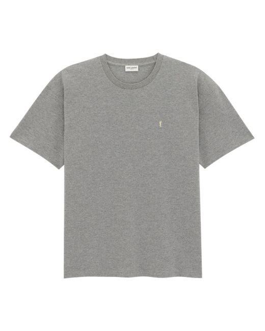 Saint Laurent Cassandre cotton-blend T-shirt