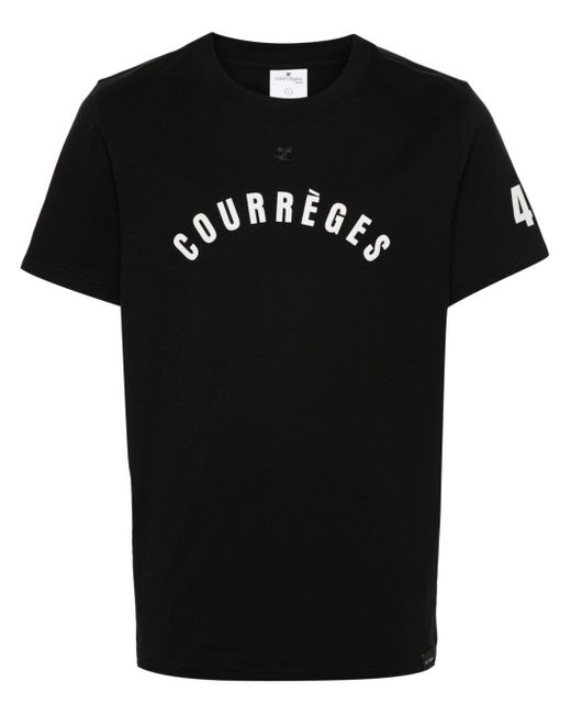 Courrèges logo-print T-shirt