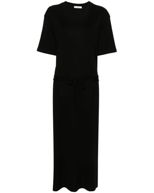 Lemaire ribbed-knit belted maxi dress