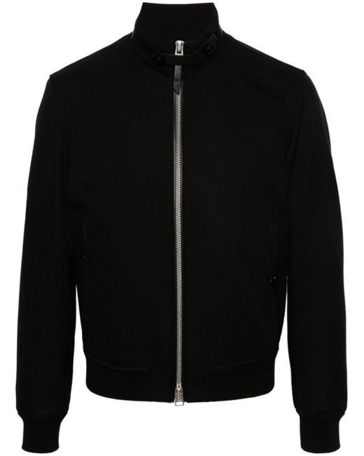 Tom Ford zip-up canvas bomber jacket