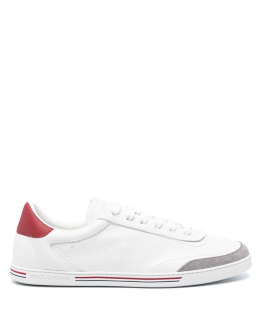 Dolce & Gabbana stripe-detailing leather sneakers