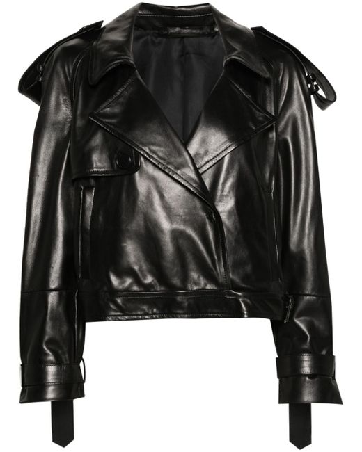 Salvatore Santoro single-breasted leather jacket