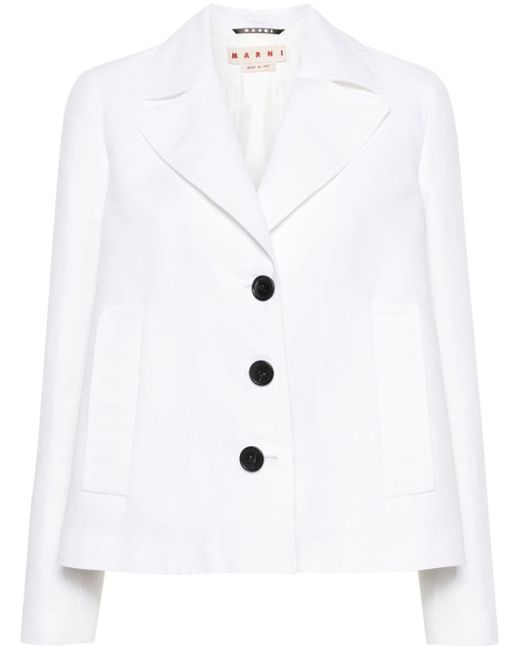 Marni single-breasted cotton blazer