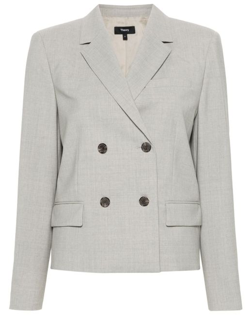 Theory double-breasted wool jacket