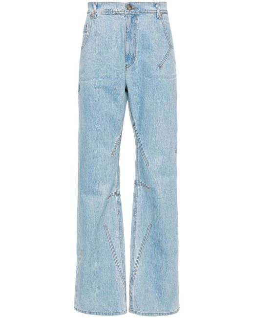 Andersson Bell mid-rise wide-leg jeans