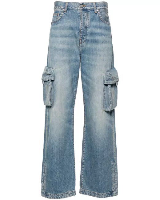 Amiri mid-rise wide-leg jeans