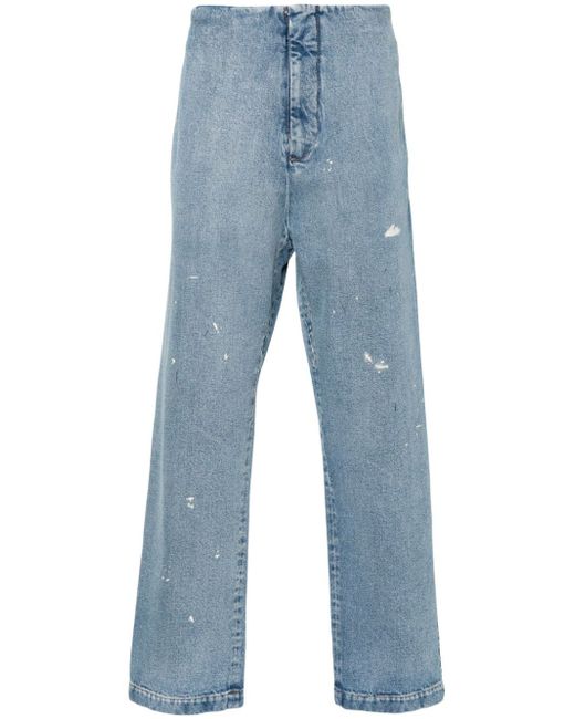 Mm6 Maison Margiela paint-splatter straight-leg jeans
