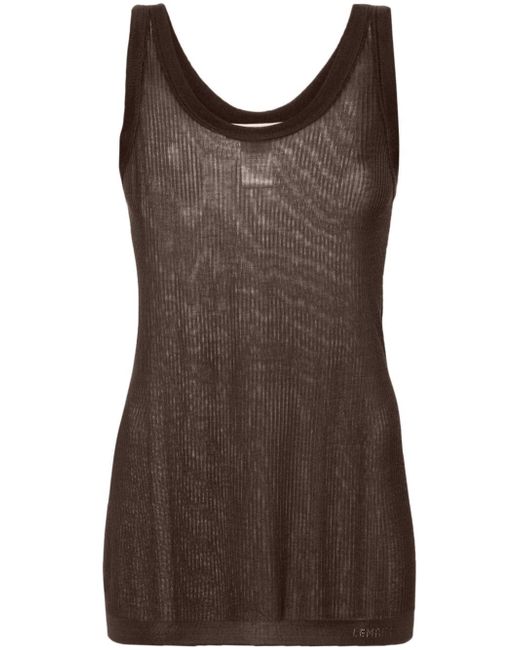 Lemaire fine-ribbed seamless tank top