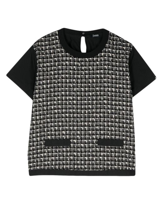 Herno bouclé-embellished T-shirt