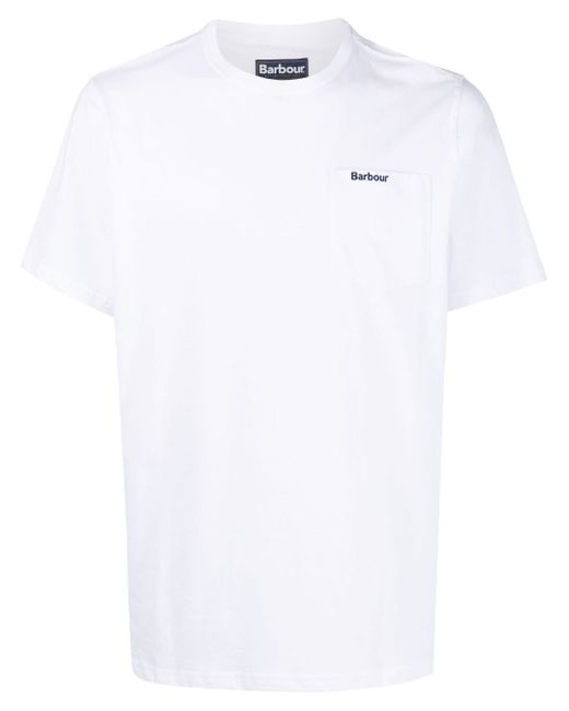 Barbour logo-print chest-pocket T-shirt
