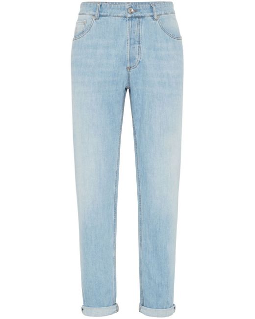 Brunello Cucinelli slim-cut cotton jeans