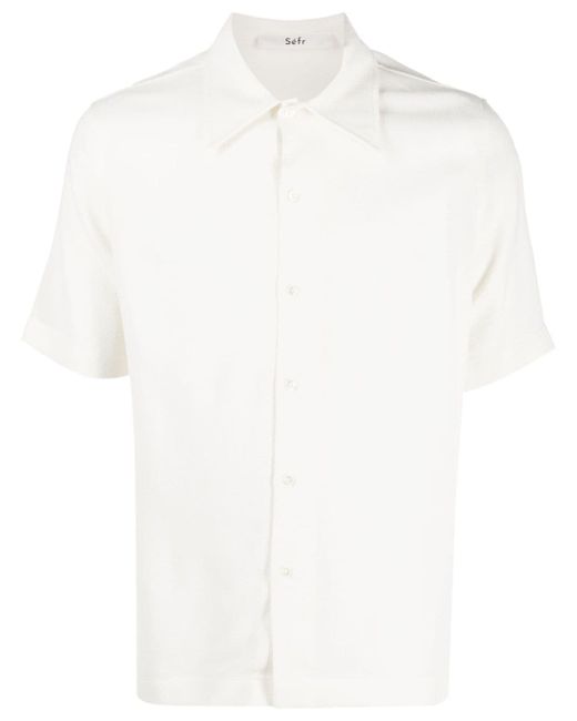 Séfr buttoned short-sleeved shirt