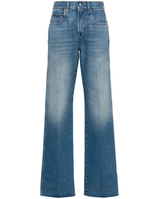 Gucci low-rise wide-leg jeans