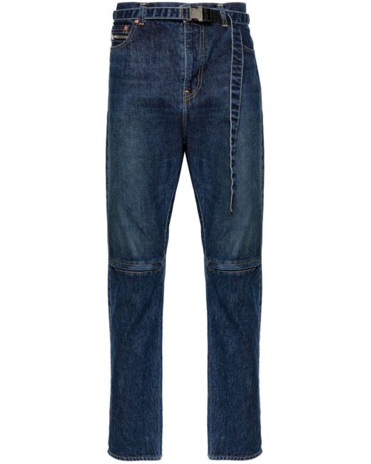 Sacai belted tapered jeans