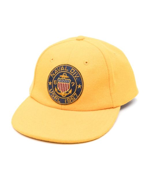 Polo Ralph Lauren logo-patch brushed baseball cap