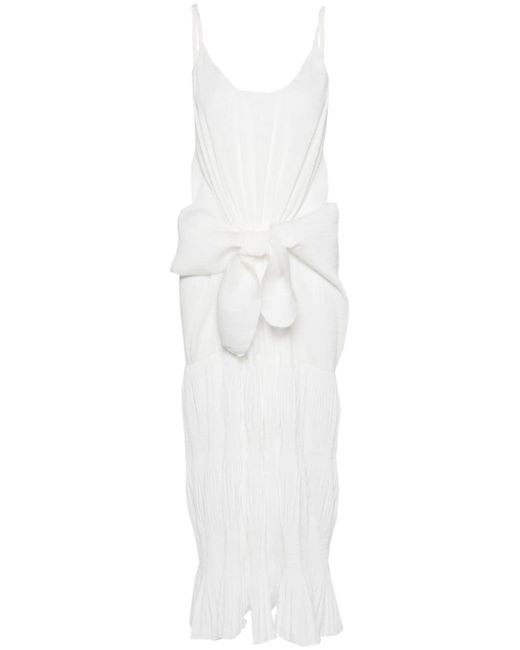 J.W.Anderson knot-detail plissé dress