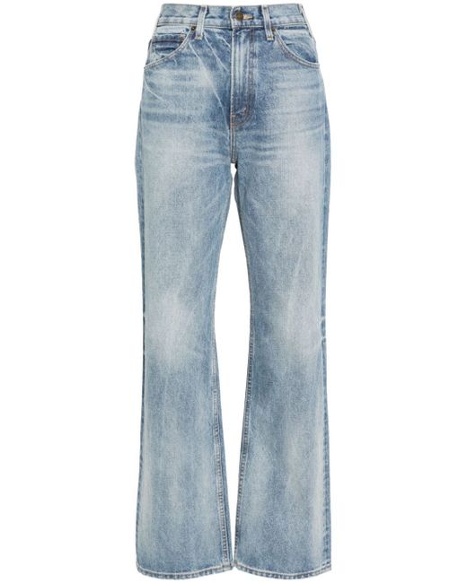 Nili Lotan Mitchell high-rise straight-leg jeans