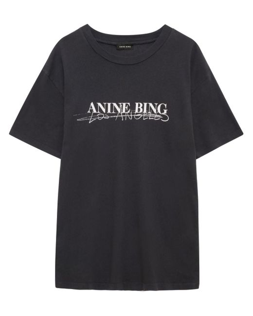 Anine Bing Walker cotton T-shirt