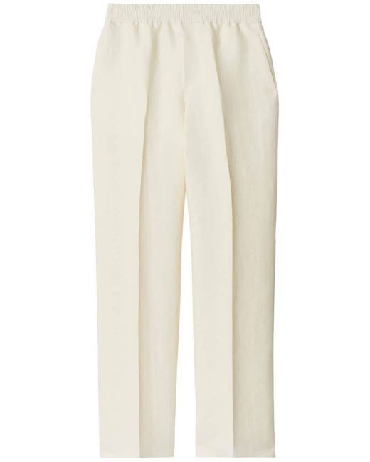 Burberry tapered-leg canvas trousers