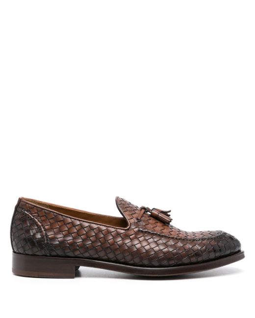 Doucal's interwoven leather loafers