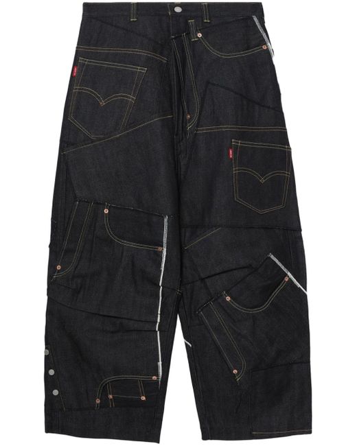 Junya Watanabe patchwork wide-leg jeans