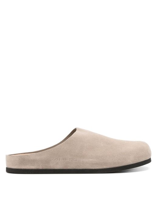 Common Projects slip-on suede clogs