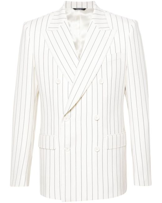 Dolce & Gabbana pinstriped double-breasted blazer