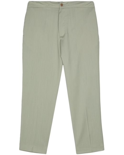 Costumein pressed-crease tapered trousers