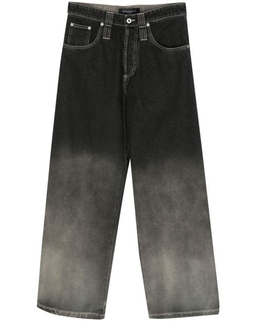 Federico Cina faded-effect wide-leg jeans