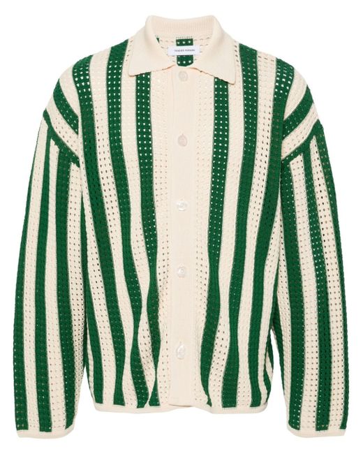 Tender Person open-knit striped cardigan