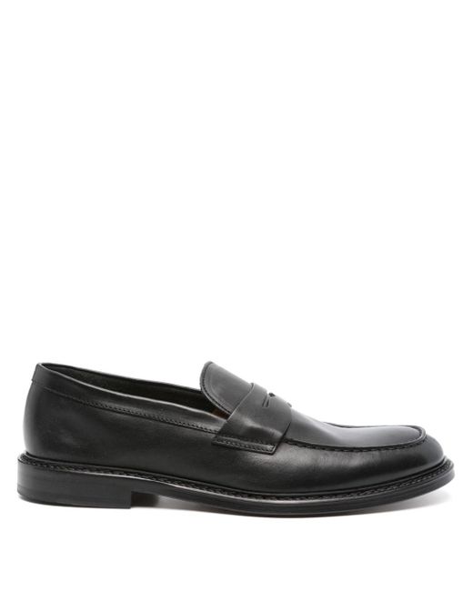 Doucal's penny slot leather loafers