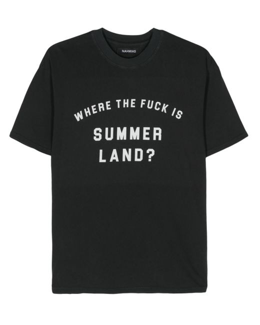 Nahmias slogan-print T-shirt