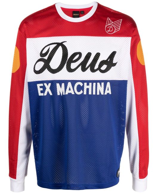 Deus Ex Machina panelled logo-print sweatshirt