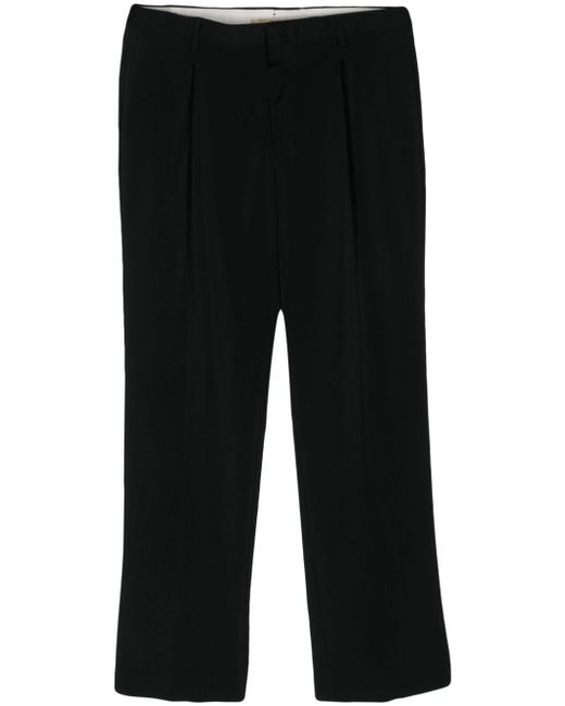 Briglia 1949 textured pleated tapered trousers