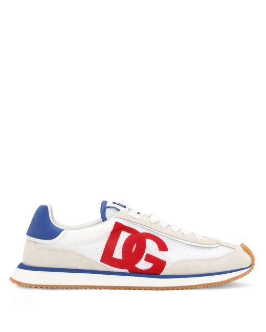 Dolce & Gabbana logo-print lace-up trainers