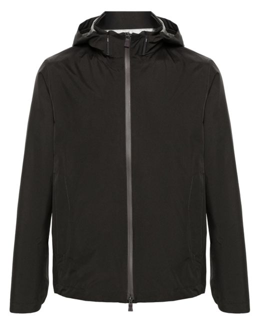 Herno hooded zip-up jacket