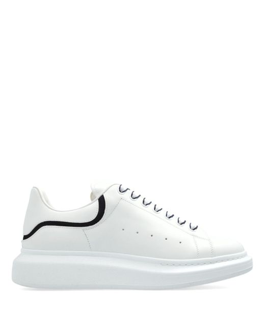 Alexander McQueen Oversized lace-up leather sneakers