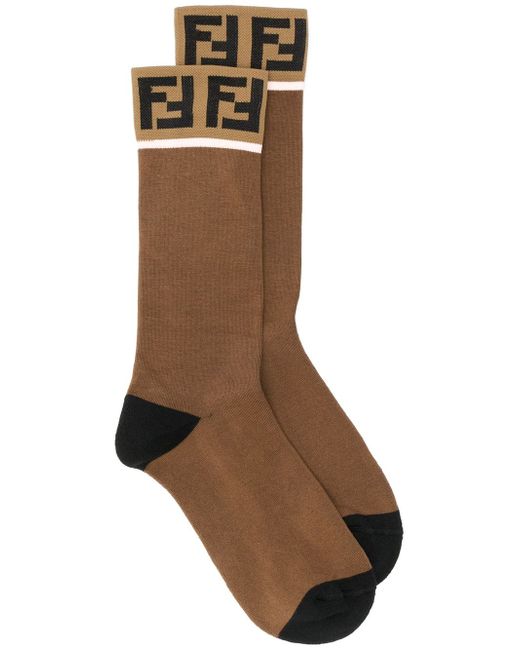 Fendi FF logo socks