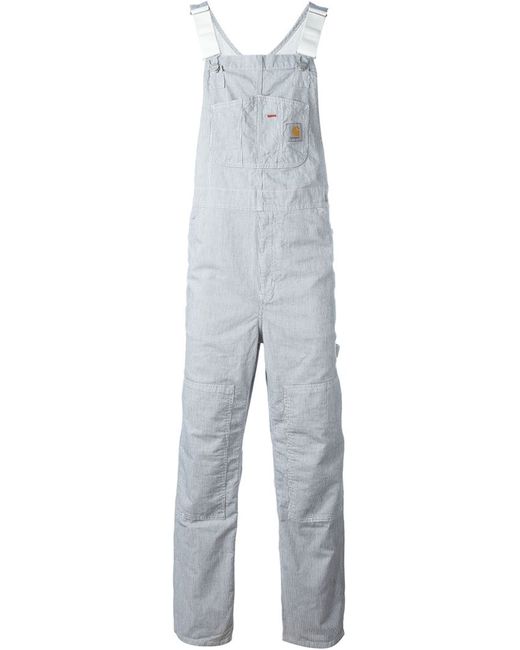 Carhartt striped dungarees