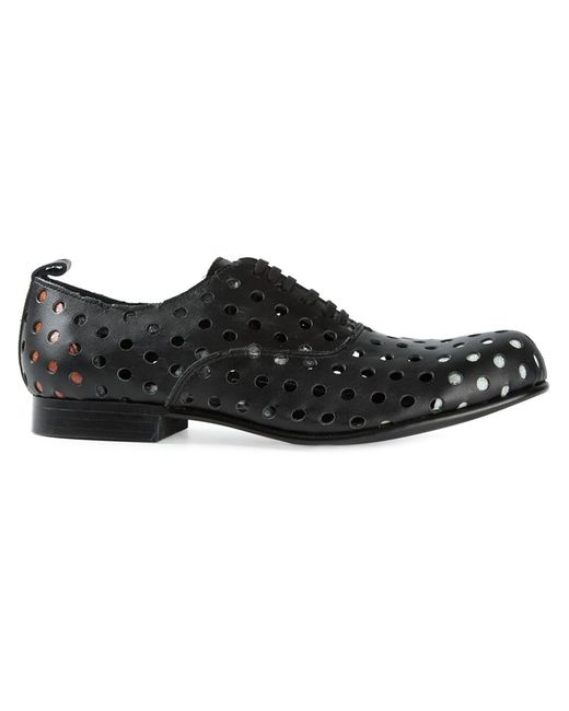 Comme Des Garçons perforated Oxford shoes
