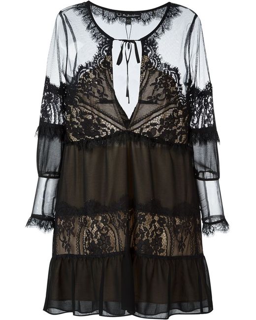 For Love and Lemons lace detail dress