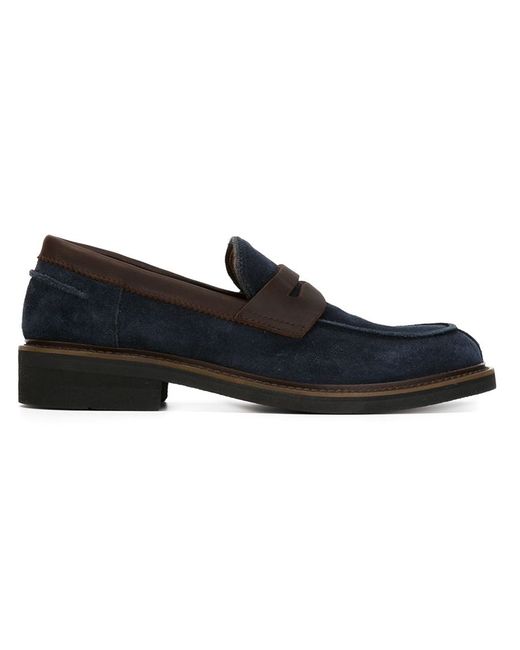 Eleventy two-tone penny loafers