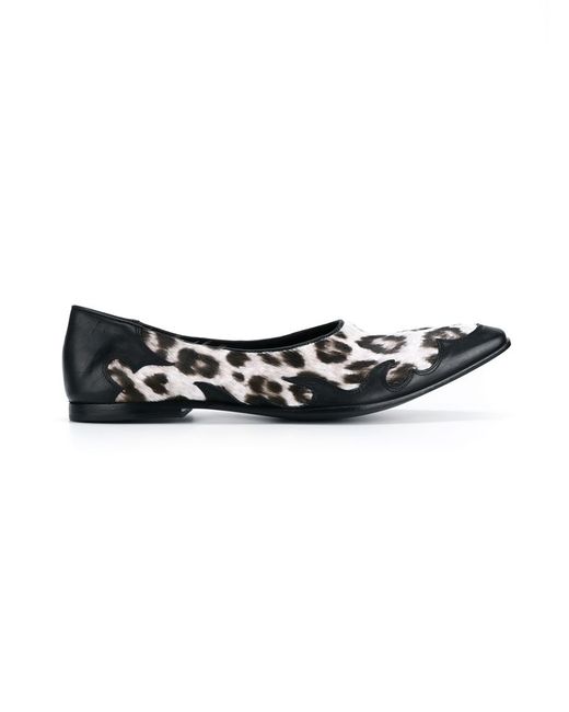 Haider Ackermann leopard print slippers