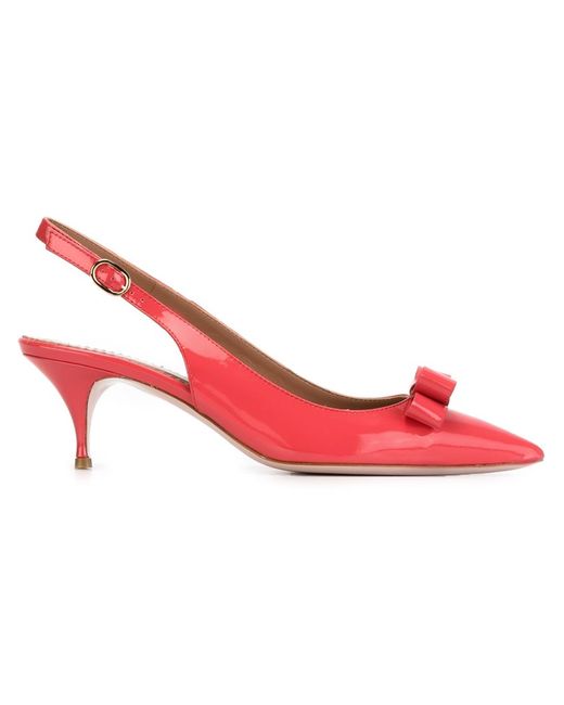 RED Valentino pointed toe bow pumps