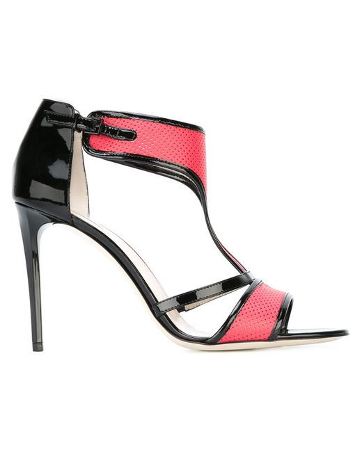 Giorgio Armani T-bar colour block sandals