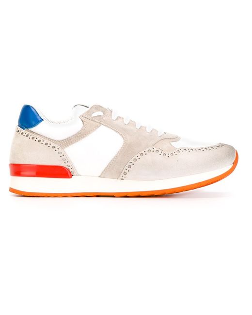 Eleventy panelled sneakers