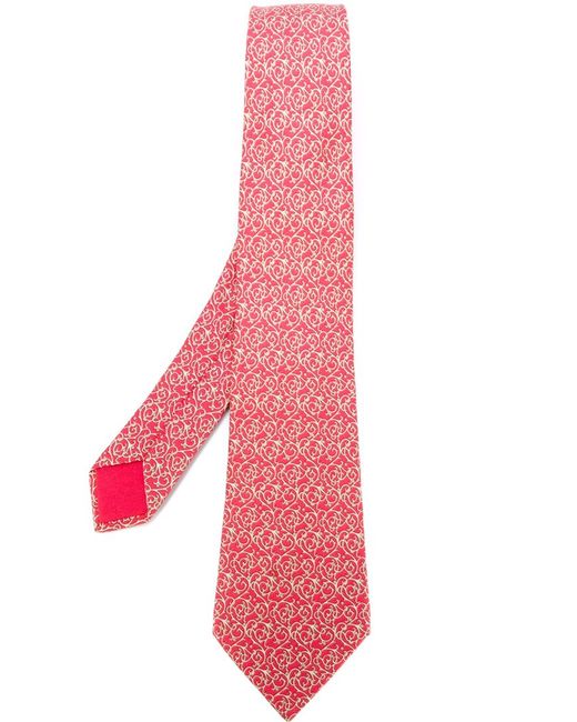 Hermès arabesque print tie