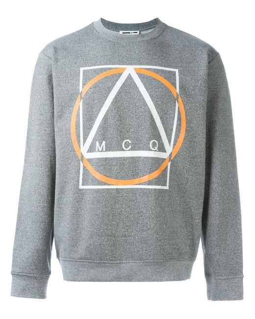 McQ Alexander McQueen geometric print sweatshirt