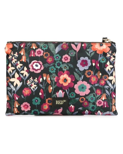 RED Valentino flower print small clutch