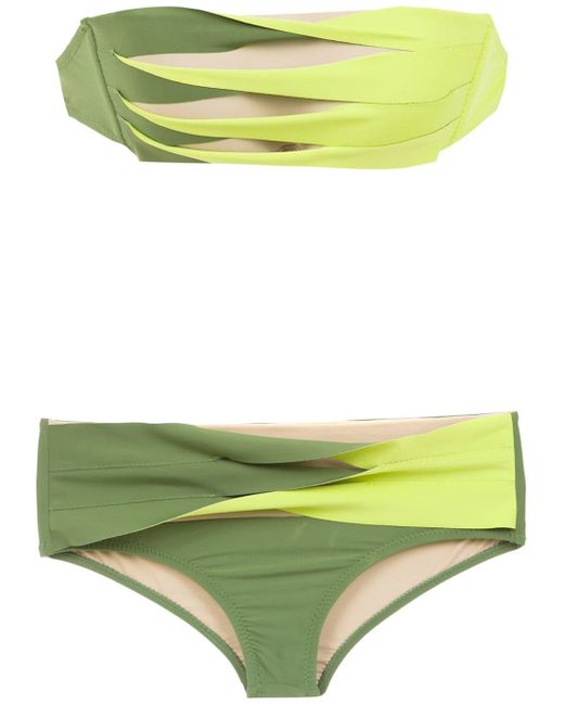 Amir Slama panelled bikini set